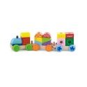 Viga towed wooden train Viga towed wooden train