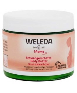 Weleda Mother Stretch Mark Body Butter Cellulite and Stretch Marks moterims, 150 ml