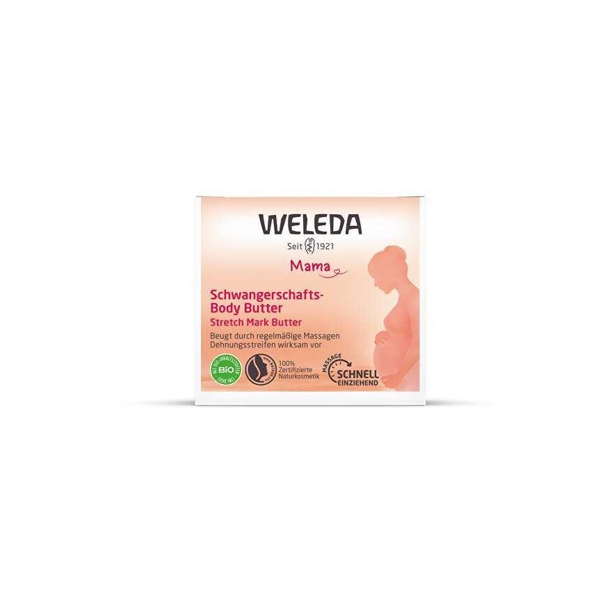 Weleda Mother Stretch Mark Body Butter Cellulite and Stretch Marks moterims, 150 ml – 4