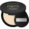 Eveline Cosmetics Wonder Match matinė puder prasowany su filtrem ochronnym SPF30 01 Light rusvai gelsvas 8g Eveline Cosmetics Wonder Match matinė puder prasowany su filtrem ochronnym SPF30 01 Light rusvai gelsvas 8g