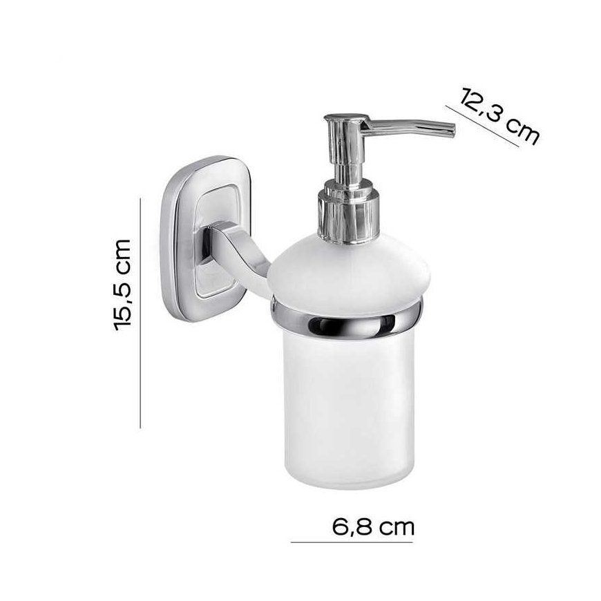 Sieninis skystojo muilo dozatorius GEDY EVEREST, 0,18 l – 2
