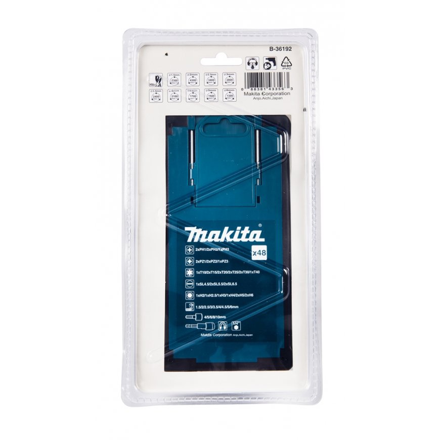 Makita B-36192 drill bit Drill bit set 48 pc(s) – 5