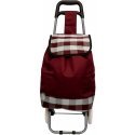 Travel INNA Stroller BAG NA KÓLKACH NA ZAKUPY ZE STELAŻEM 31L CZERWONO BALTA