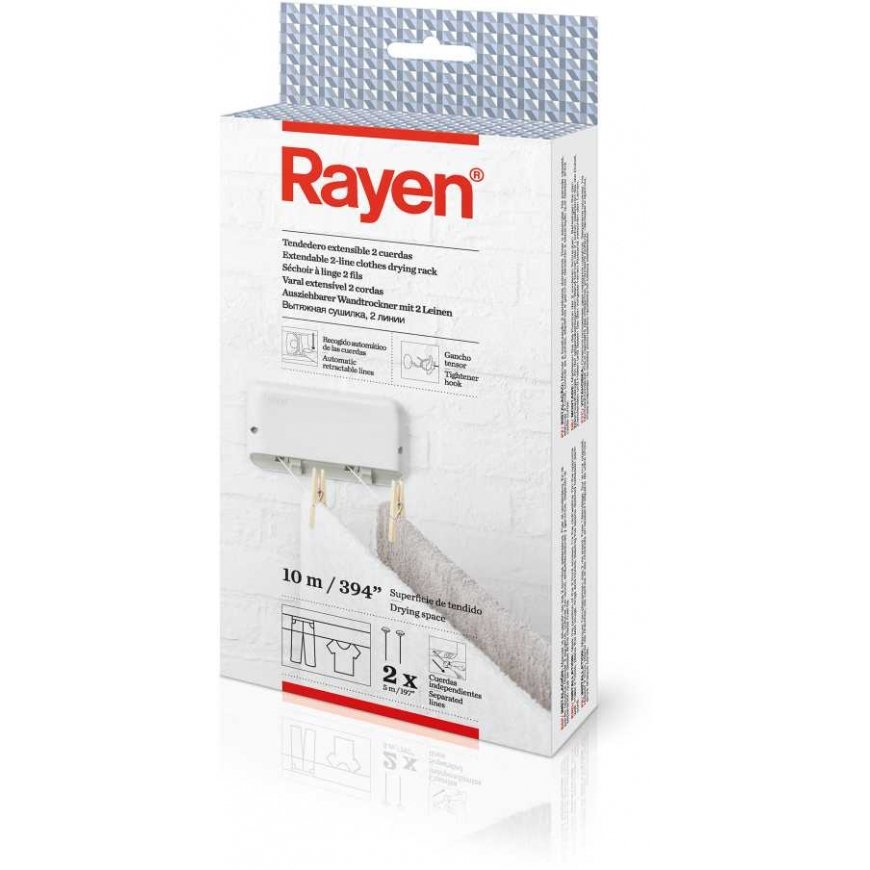 Dryer 2-rzędowa automatic linka na pranie Rayen – 3