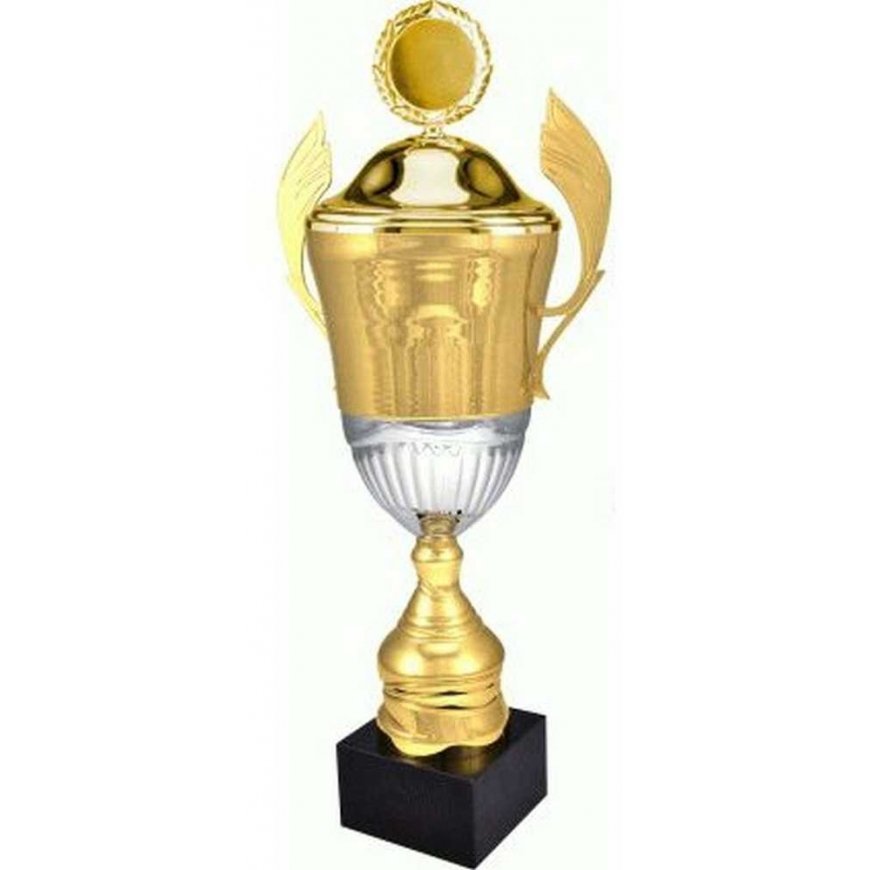 Tryumf Puchar metalowy gold with cap 4128/CP