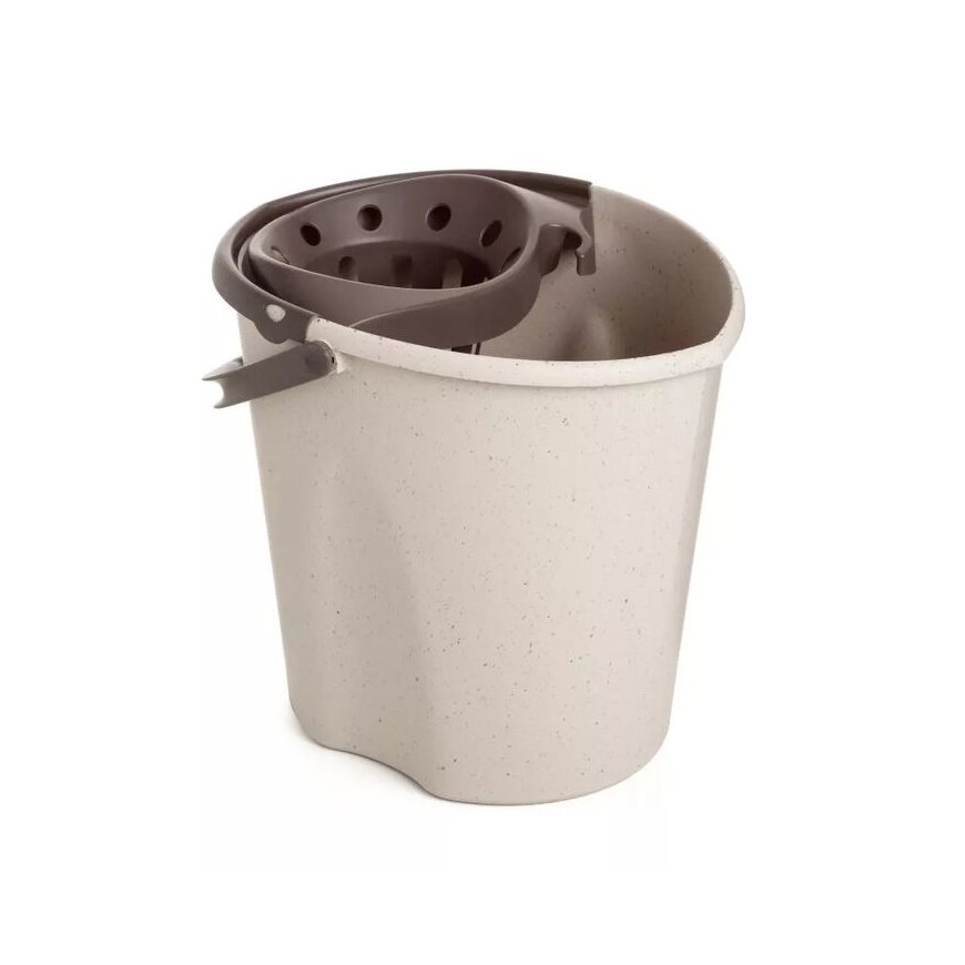 12L Ecohome bucket with push button grey