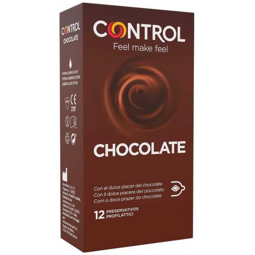 CONTROL ADAPTA CHOCOLATE CONDOMS 12 UNITS