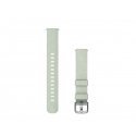 Garmin Lily 2 Auduma siksniņa, sudraba/pelēcīgi pelēka krāsā Garmin Lily 2 Auduma siksniņa, sudraba/pelēcīgi pelēka krāsā