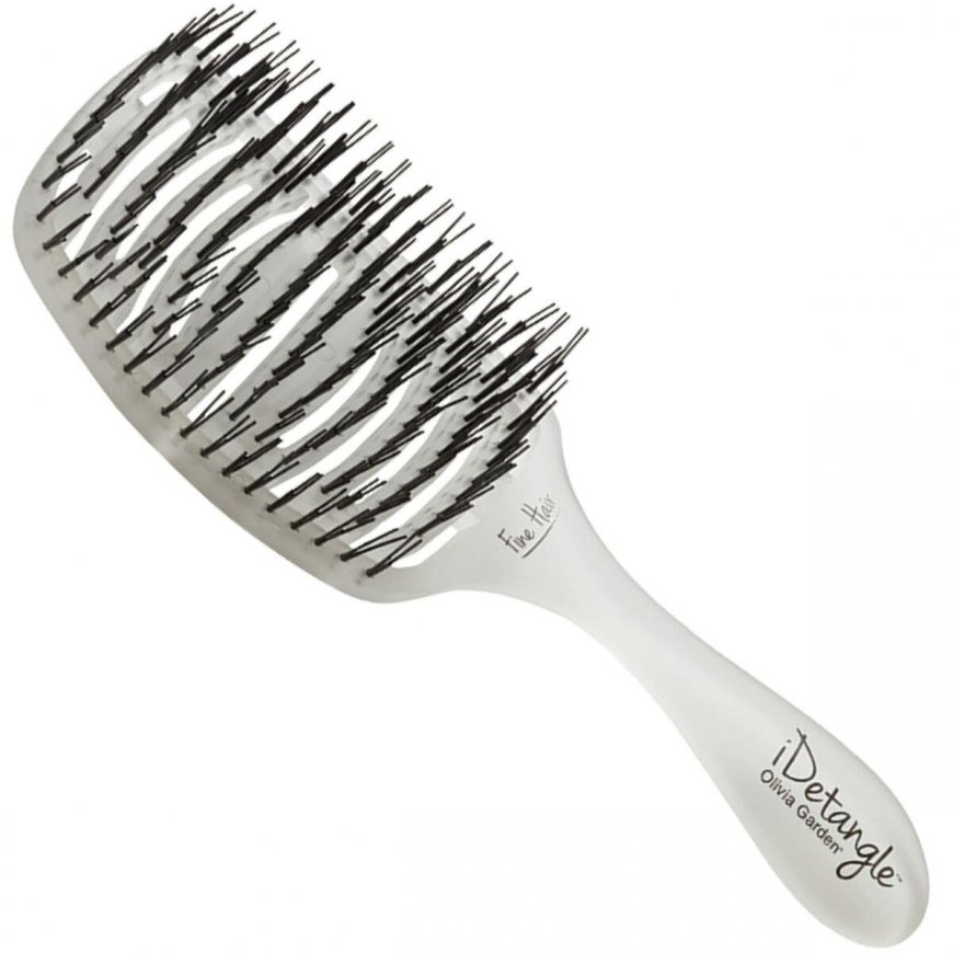 Detangling Brush Olivia Garden iDetangle White Black (Use A+) – 3