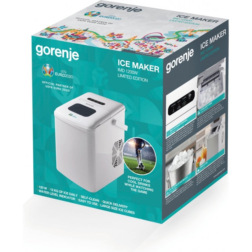 Gorenje IMD1200W ledukų gaminimo aparatas Nešiojamas ledo kubelių gaminimo aparatas 12 kg/24h 120 W – 4