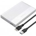 Qoltec Obudowa | kieszeń na dysk ssd hdd 2.5 cala| sata | usb 3.0 | super speed 5gb/s | 2tb | sidabrinė Qoltec Obudowa | kieszeń na dysk ssd hdd 2.5 cala| sata | usb 3.0 | super speed 5gb/s | 2tb | sidabrinė