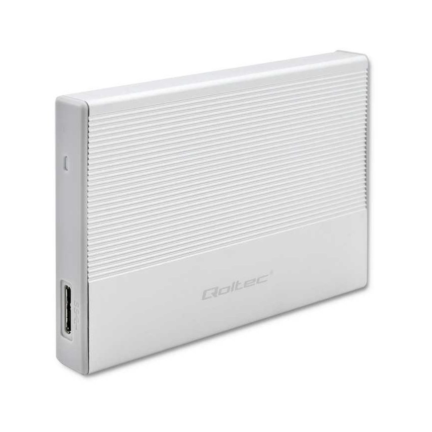 Qoltec Obudowa | kieszeń na dysk ssd hdd 2.5 cala| sata | usb 3.0 | super speed 5gb/s | 2tb | sidabrinė – 3