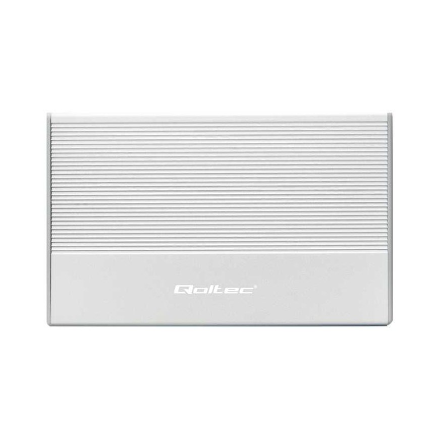 Qoltec Obudowa | kieszeń na dysk ssd hdd 2.5 cala| sata | usb 3.0 | super speed 5gb/s | 2tb | sidabrinė – 4