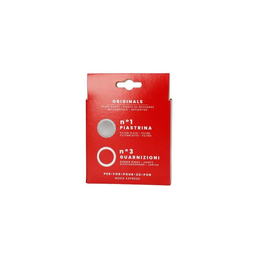 Bialetti - 3 Seals + Sieve for 12tz Aliuminio Coffee Makers – 2