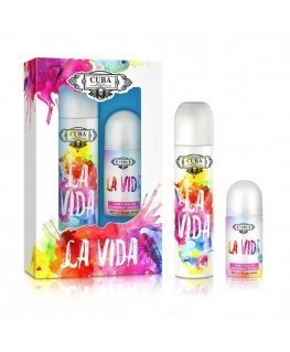 Cuba La Vida EDP set for women (EDP 100 ml + Antiperspirant Roll-on 50 ml)