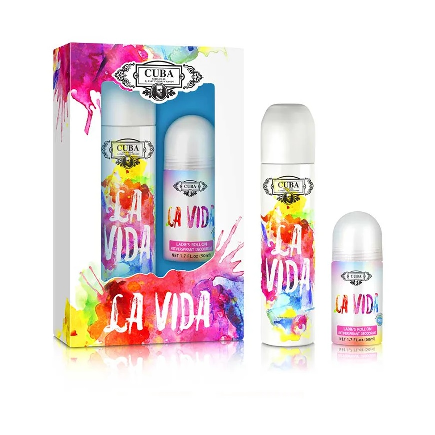 Cuba La Vida EDP set for women (EDP 100 ml + Antiperspirant Roll-on 50 ml) – 3