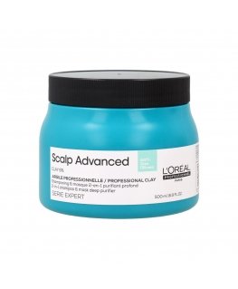 Cleansing mask - shampoo for oily scalp L'oreal Professionnel Scalp Advanced Anti-Oiliness 2in1 Deep Purifier Clay 500ml