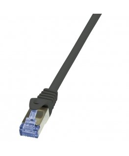 LogiLink 5.0m, Cat6A verkkokaapeli Musta 5 m Cat6/6e/6a S/FTP (S-STP)