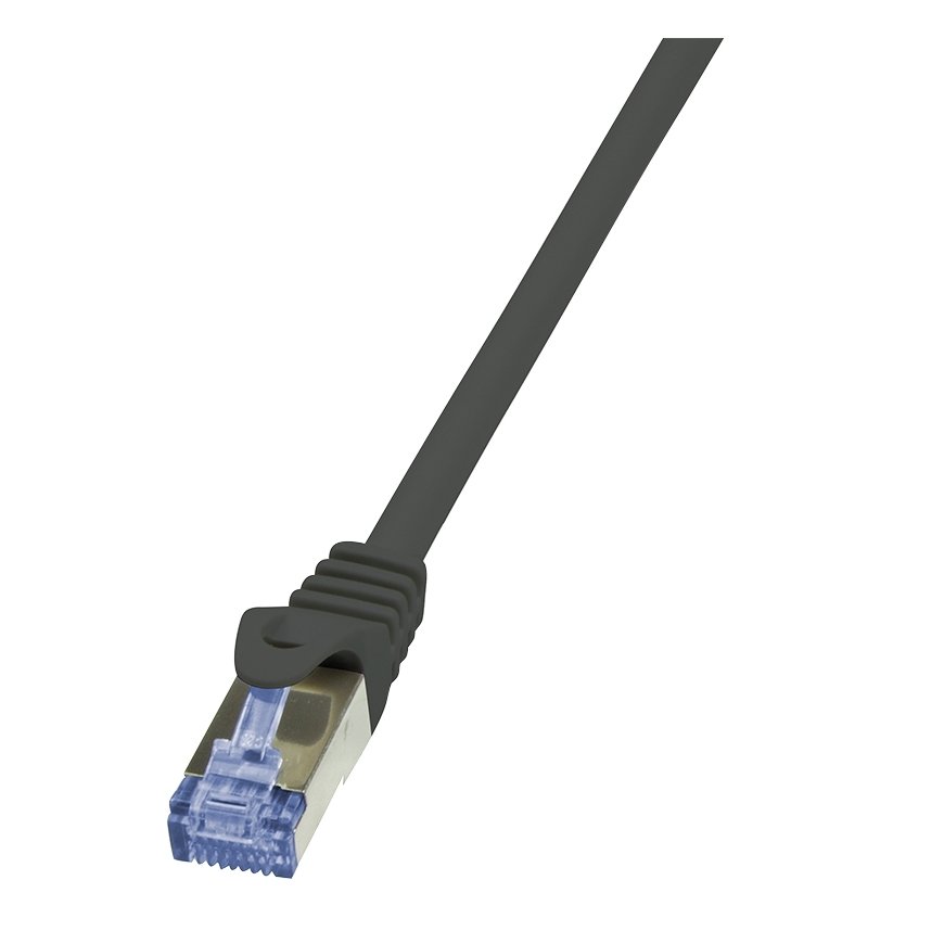 LogiLink 5.0m, Cat6A verkkokaapeli Musta 5 m Cat6/6e/6a S/FTP (S-STP)