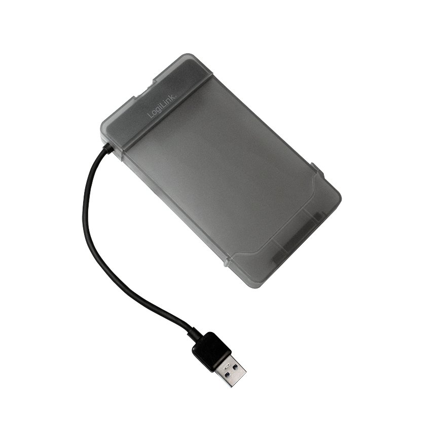 LogiLink AU0037 saugojimo diskų korpusas HDD / SSD aptvaras Pilka 2.5" – 2