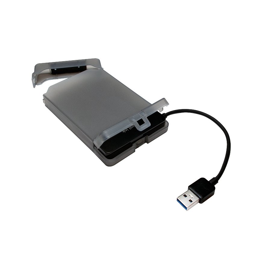 LogiLink AU0037 storage drive enclosure HDD/SSD enclosure Grey 2.5" – 3