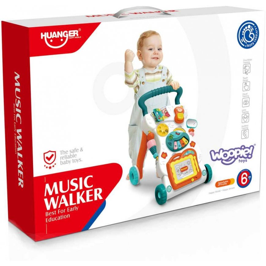 WOOPIE BABY Grający Chodzik su Znikopisem – 4