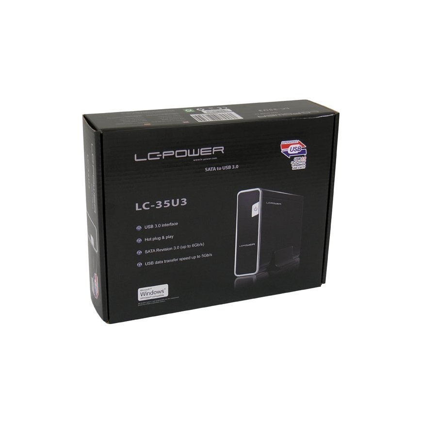 LC-Power LC-35U3 storage drive enclosure Black 3.5" – 3