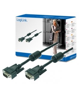 LogiLink CV0017 VGA cable 15 m VGA (D-Sub) Black