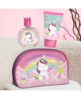 Cartoon Air-Val Eau My Unicorn set for children (EDC, 50 ml + shower gel, 100 ml + cosmetic)