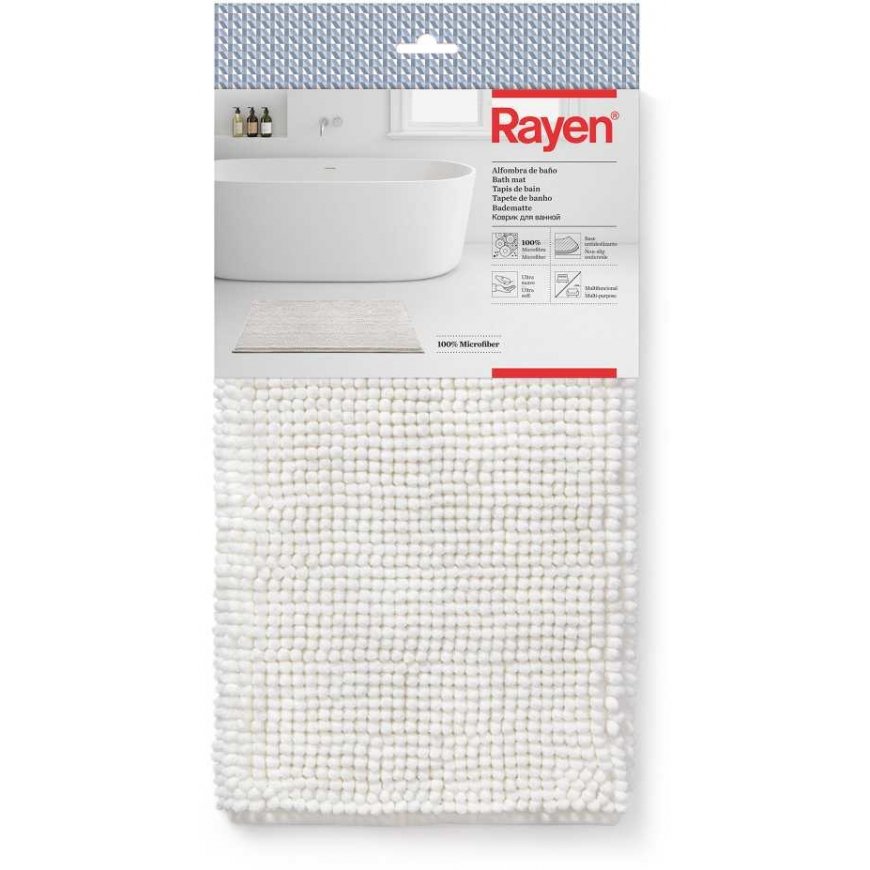 Dywanik łazienkowy Rayen - 80 x 50 cm, White – 3