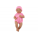 Lean Toys Baby doll in pink clothes, hat, pacifier, and blanket Lean Toys Baby doll in pink clothes, hat, pacifier, and blanket