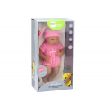 Lean Toys Baby doll in pink clothes, hat, pacifier, and blanket Lean Toys Baby doll in pink clothes, hat, pacifier, and blanket