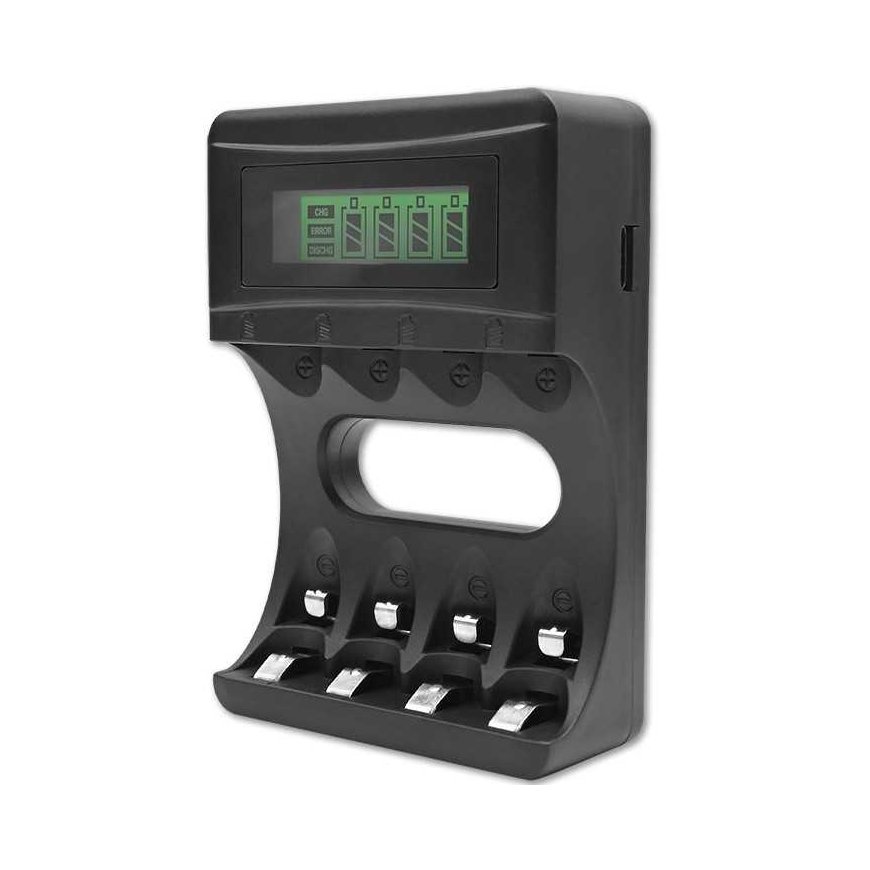 Qoltec Charger for batteries ni-mh typu r03/aaa r6/aa | 1800