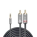 Lindy 35332 аудио кабель 0,5 m 3,5 мм 2 x RCA Антрацит