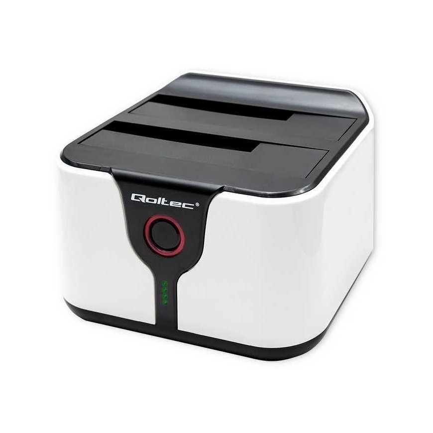 Stationary computer Qoltec Docking station for drives hdd ssd 2.5" 3.5" | sata iii | usb 3.0 | super speed 5gb/s | with offline