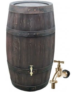 Prosperplast RAINWATER TANK BARKINE BARREL 250L UMBRA WOOD