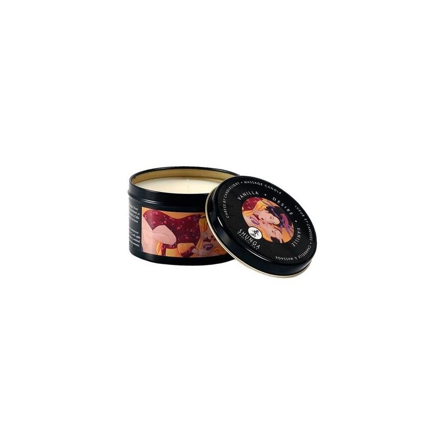 Shunga Massage oil-candle "Passion and