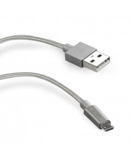 SBS TECABLEMICROBS USB-kaabel 1 m USB 2.0 USB A Micro-USB A Hõbe