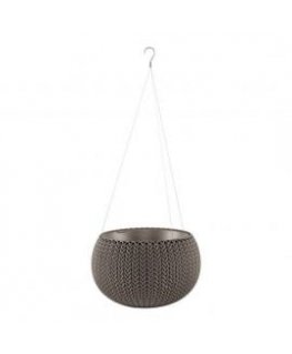 Flowerpot Cozy S With Hanging Set brown