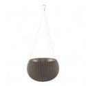Flowerpot Cozy S With Hanging Set brown