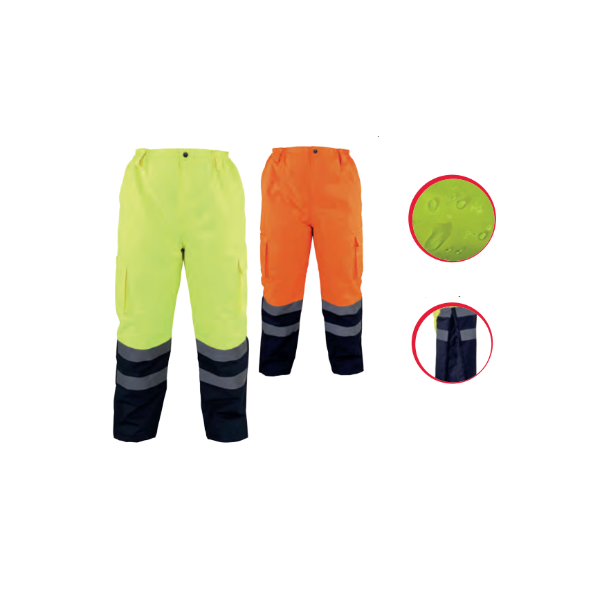 Lahti Pro winter pants with warning belt size XL yellow (L4100204)