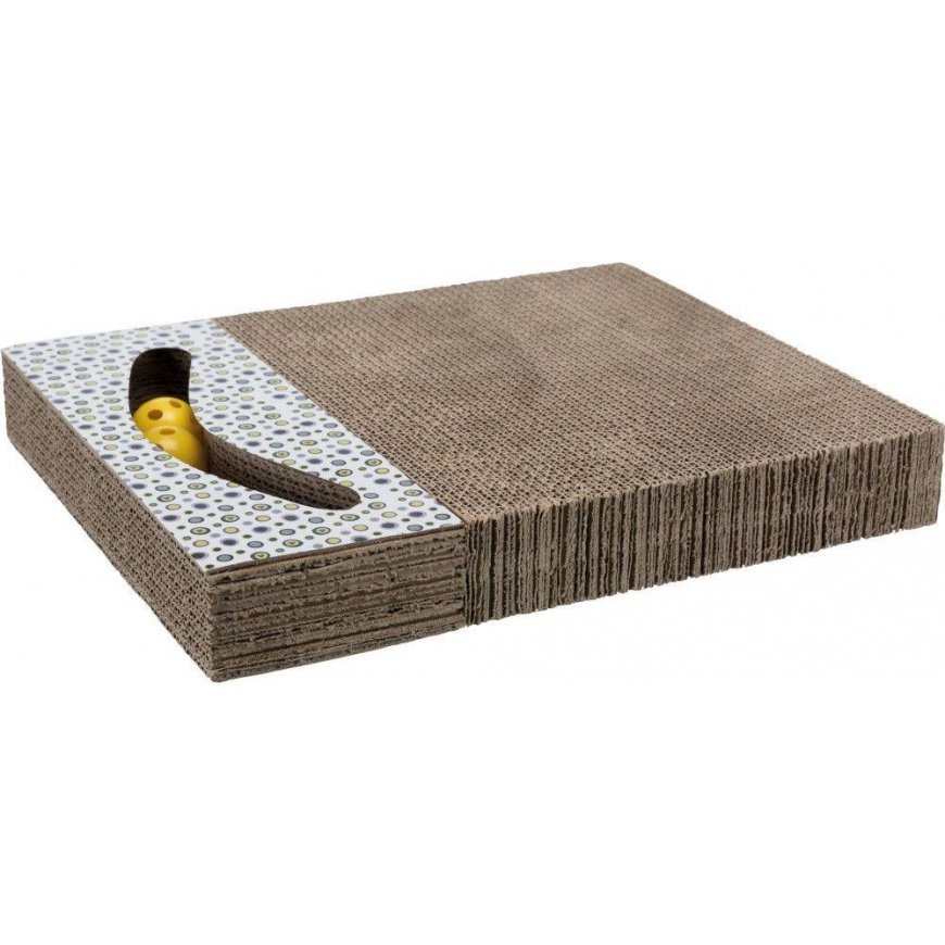 Trixie Toy cardboard scratcher, 38 × 30 cm, white