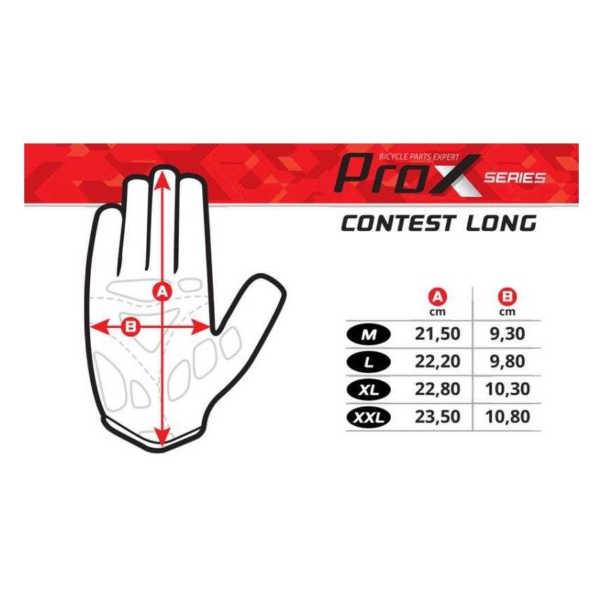Gloves ProX Contest Long gray-M – 3