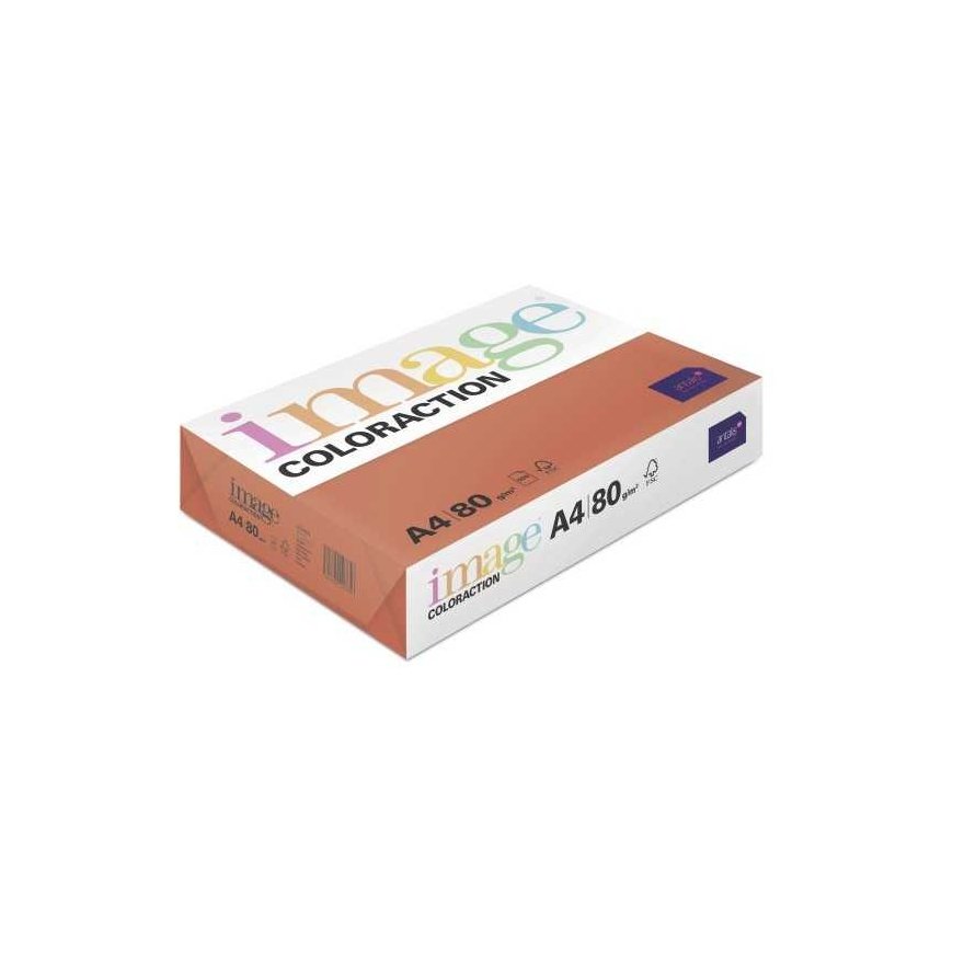 Colored paper IMAGE COLORACTION, A4, 80 gsm, 500 sheets, LONDON / DARK Red
