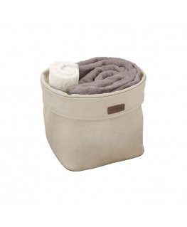 Fabric box L 28x28x23cm Ego Ecru
