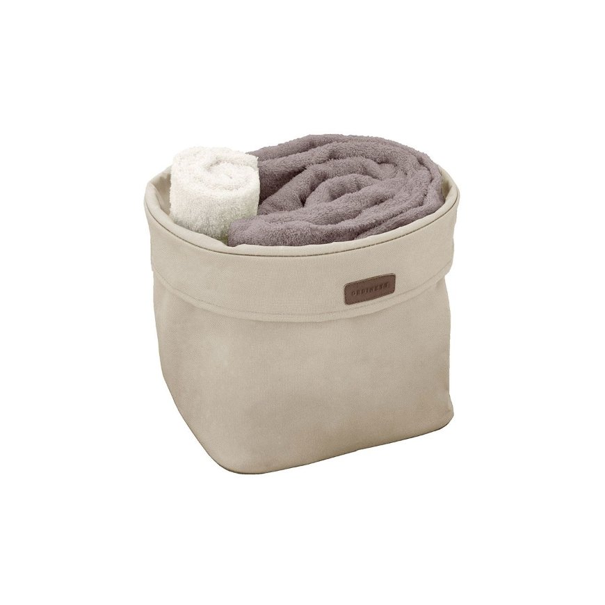 Fabric box L 28x28x23cm Ego Ecru