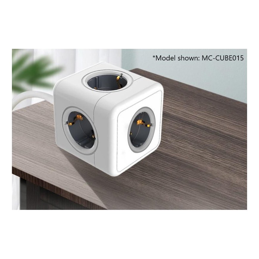 Microconnect MC-CUBE015USBC elektros tinklo ilgintuvas 1,5 m 4 AC išvestis(ys / čių) Vidaus Balta – 4
