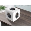 Microconnect MC-CUBE015USBC pikendusjuhe 1,5 m 4 vahelduvvoolu kontakt Hoonesisene Valge