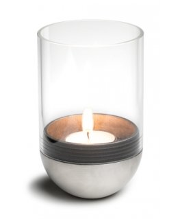 höfats GRAVITY CANDLE M90 svečturis Stikls, Metāls Nerūsējošs tērauds, Caurspīdīgs