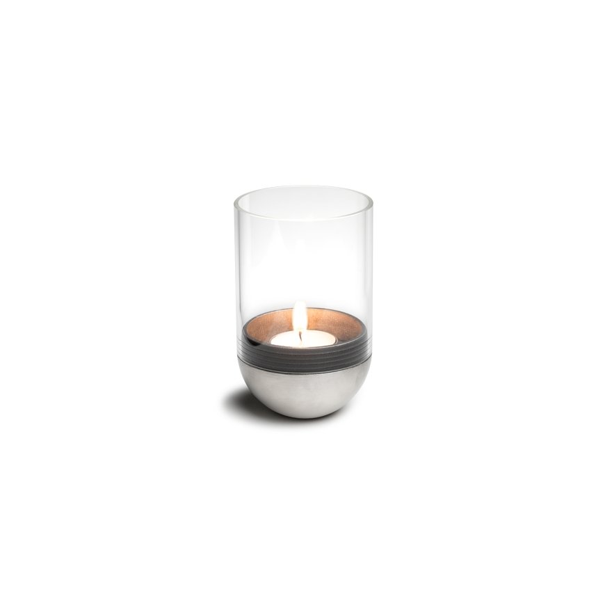 höfats GRAVITY CANDLE M90 подсвечник Стекло, Металл Нержавеющая сталь, Прозрачный